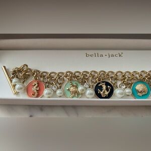 •NIB•Bella Jack Ladies Nautical Gold Toned Toggle Bracelet